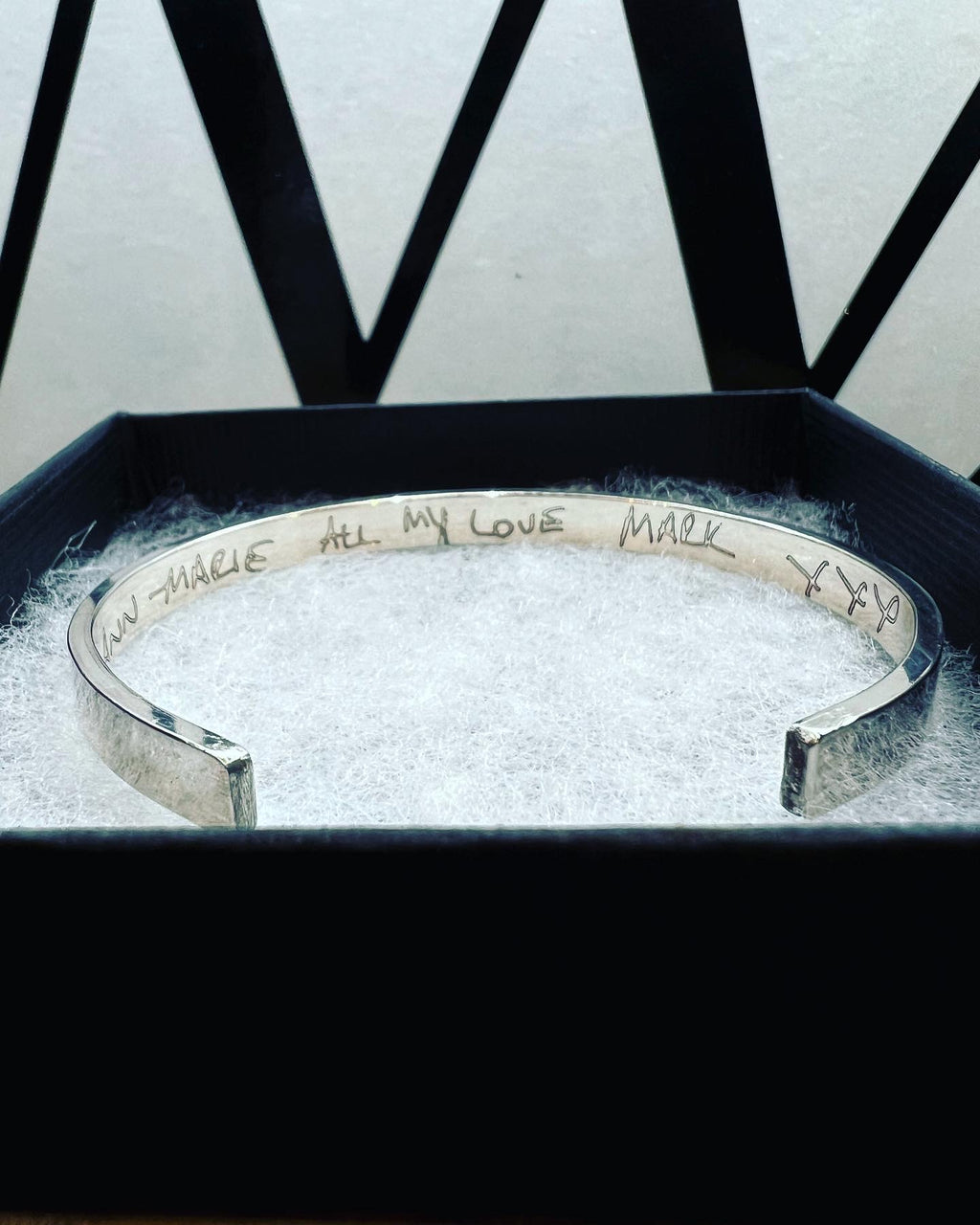 Handwriting bangle