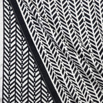 Black and ecru Chevron scarf