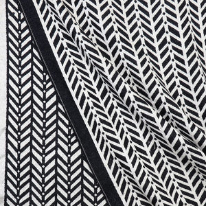 Black and ecru Chevron scarf