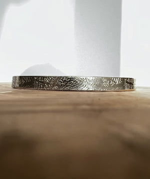 Finger print bangle