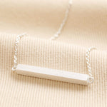 Horizontal bar necklace