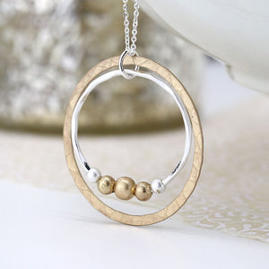 hoops and beads necklace