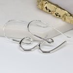 Twisted heart earrings