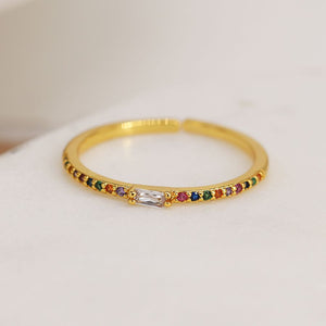 Rainbpw stacker ring