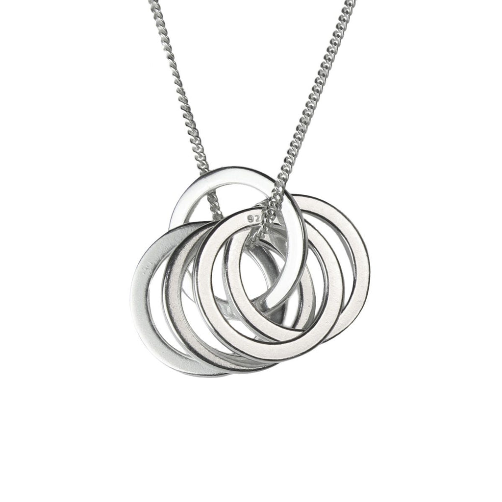 linked silver pendant