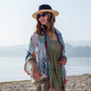 floral print scarf