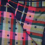 Navy star print scarf