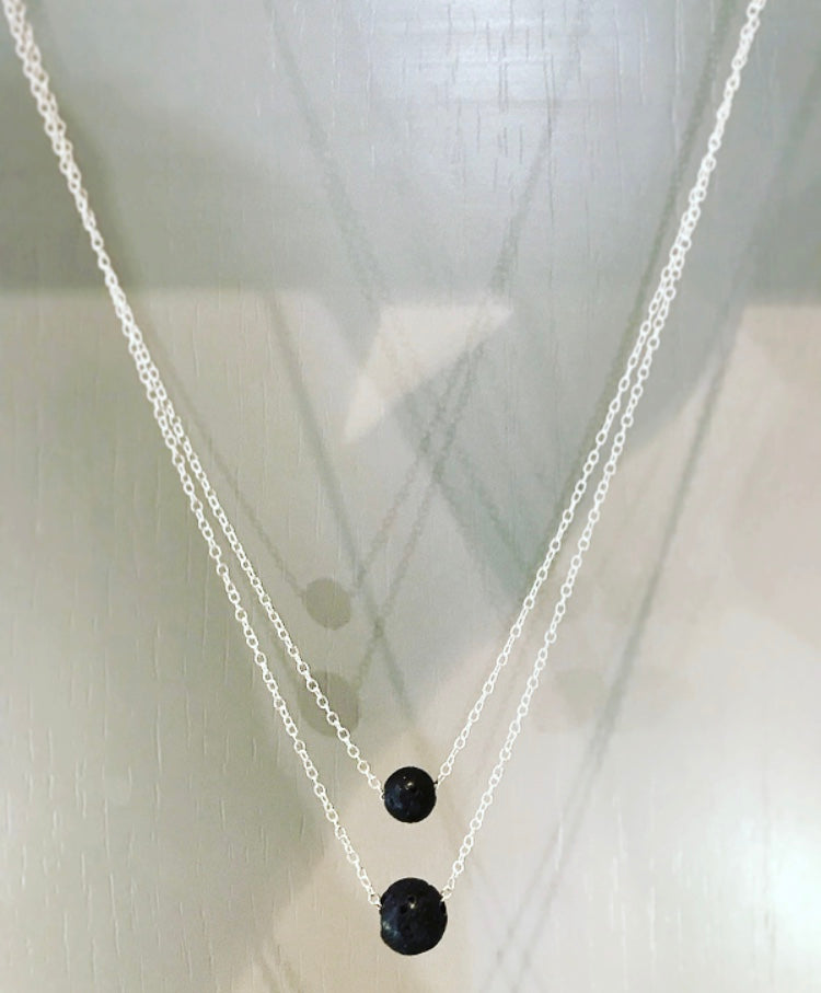 Lava bead necklace deals