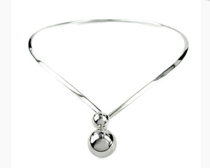 Sterling silver bespoke collar necklace from Victoria walker boutique 