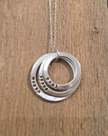 Personalised hoop necklace