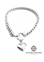 Heart bead bracelet