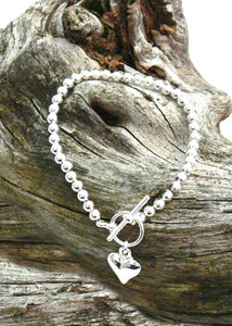 Heart bead bracelet