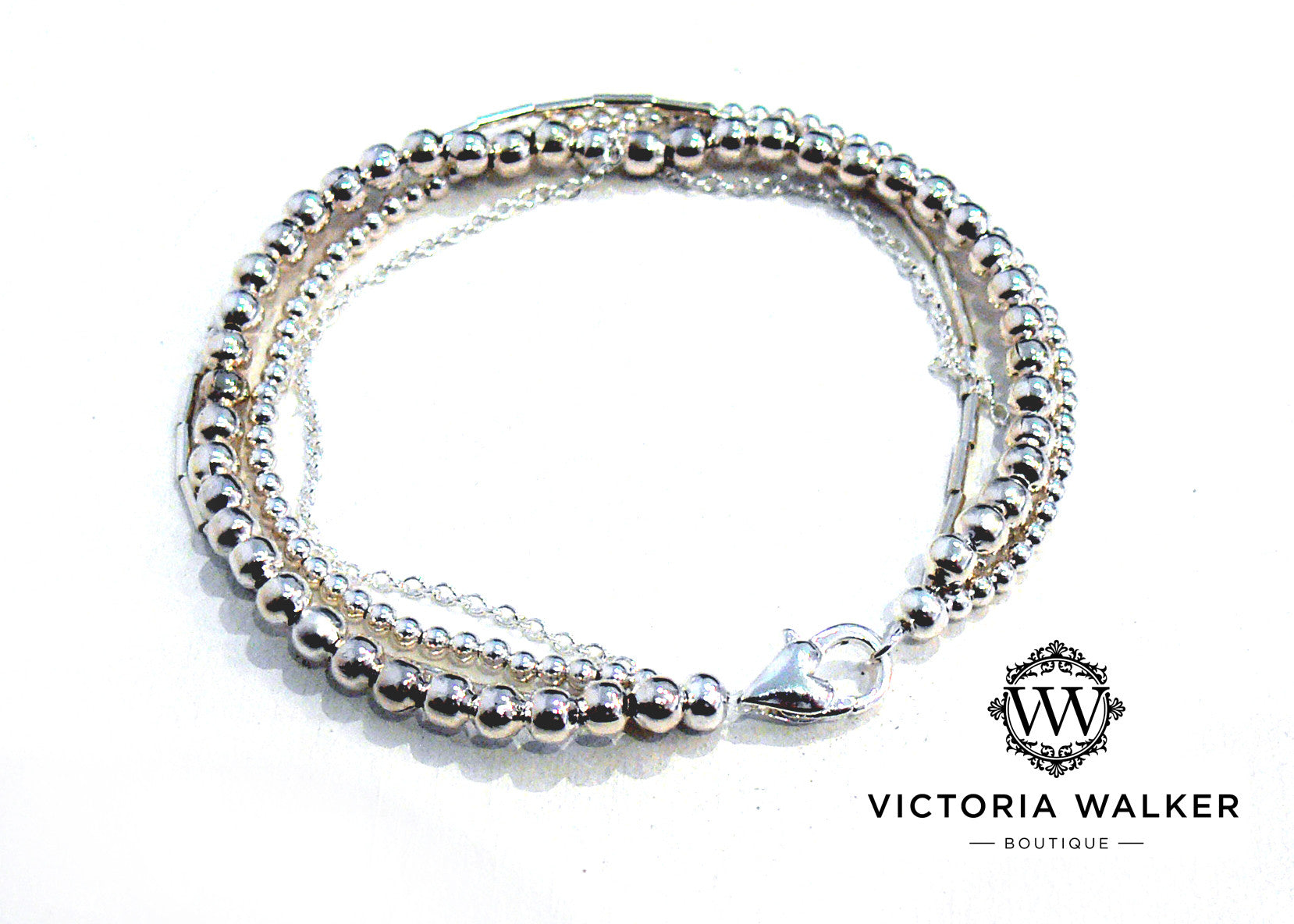 Sterling Silver strands bracelet