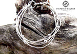Silver beady bracelet