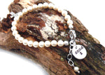 Engraved Pearl Bracelet