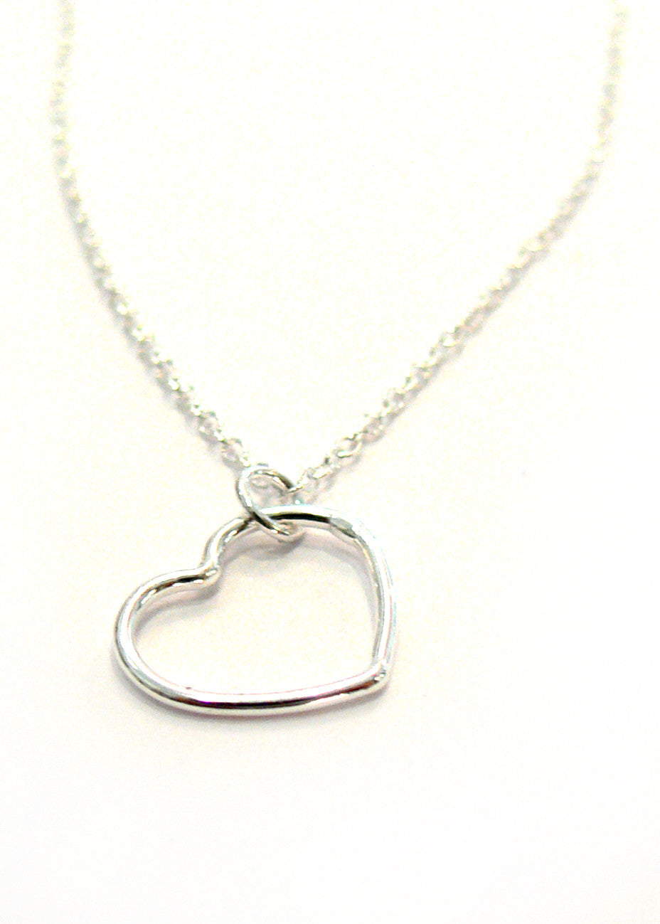 Open heart pendant