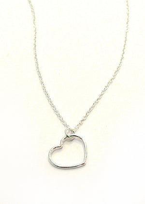 Open heart pendant