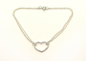 Open heart bracelet