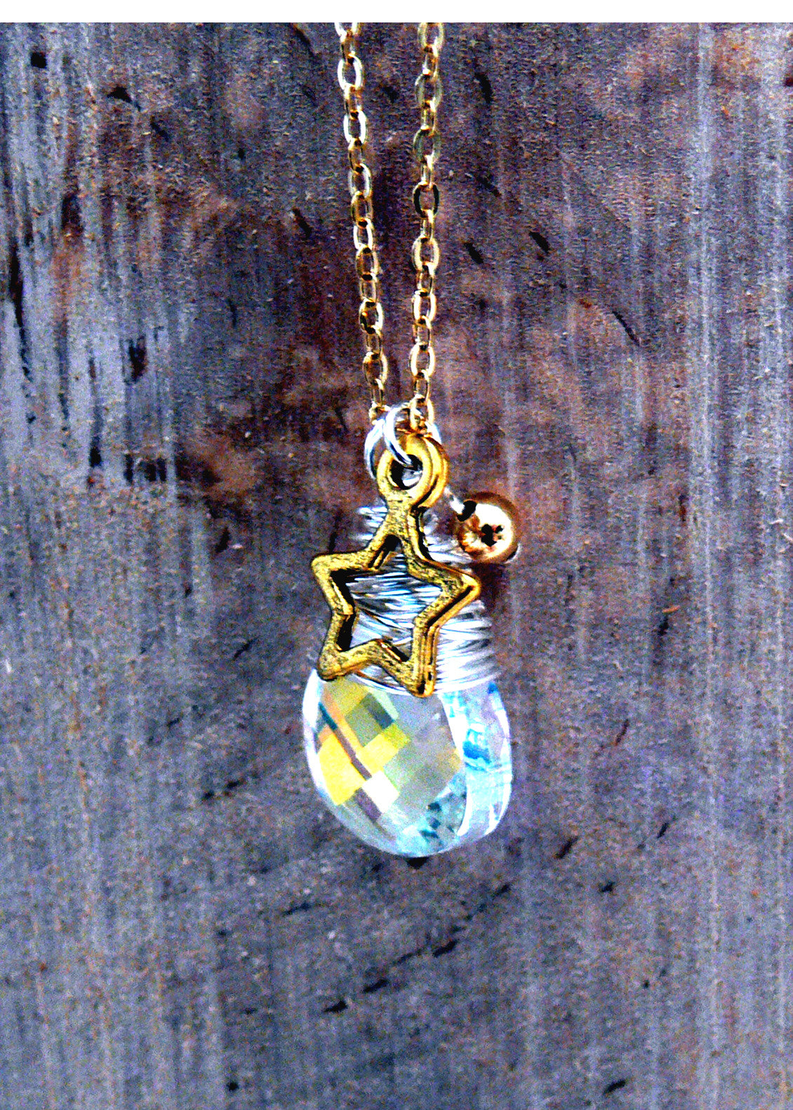 Crystal Wrapped Pendant