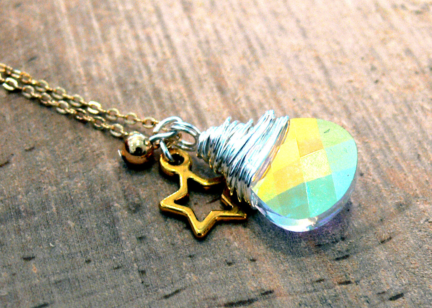 Crystal Wrapped Pendant