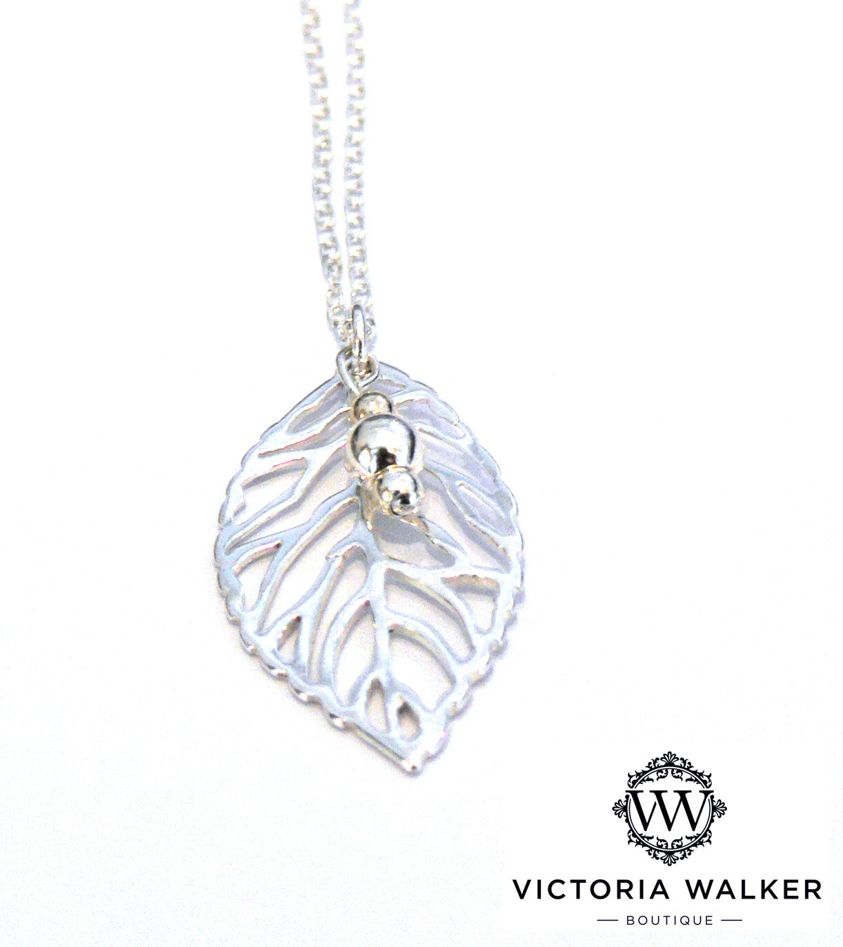 Silver Leaf Necklace