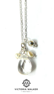Crystal Quartz Freshwater Pearl Necklace