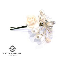 Gardenia Hair Clip