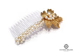 Vintage Gold Leaf Comb