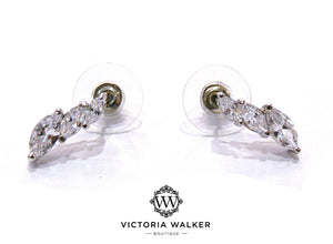 Triple Marquise Studs