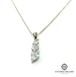 Triple Marquise Drop Necklace