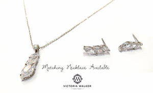 Triple Marquise Studs