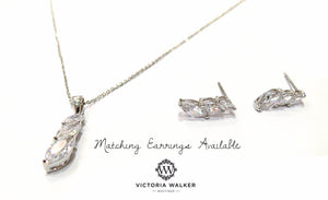 Triple Marquise Drop Necklace