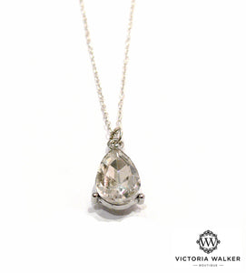 Crystal Teardrop Necklace