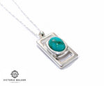 Turquoise Square Pendant