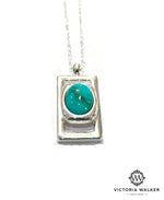 Turquoise Square Pendant