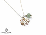Silver Lotus Necklace