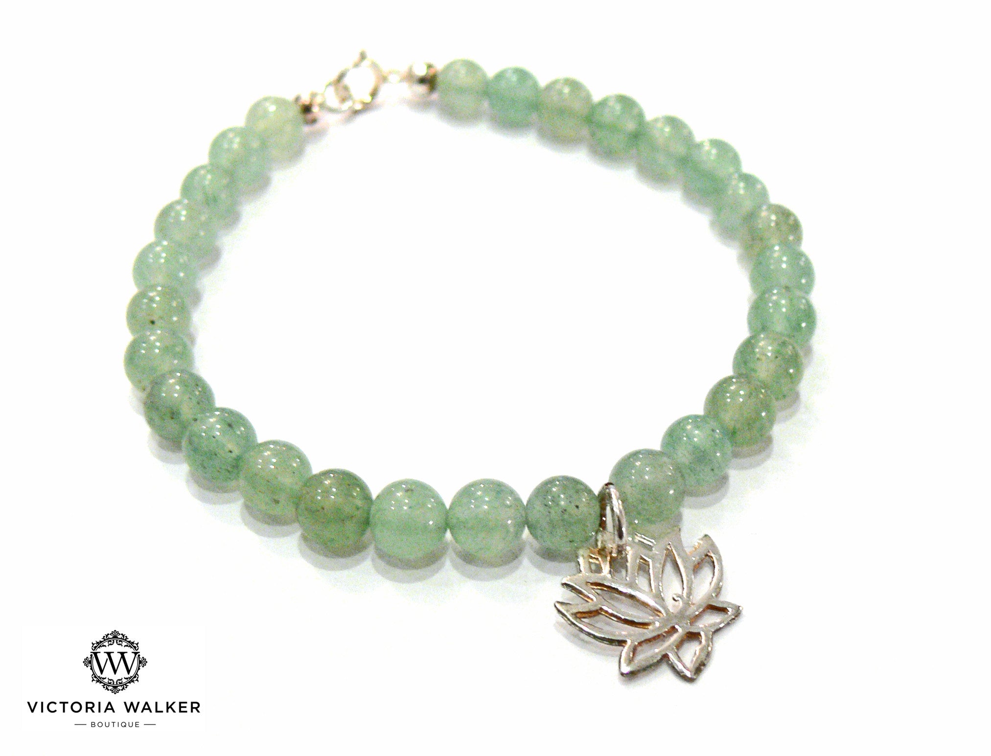 Silver Lotus Bracelet