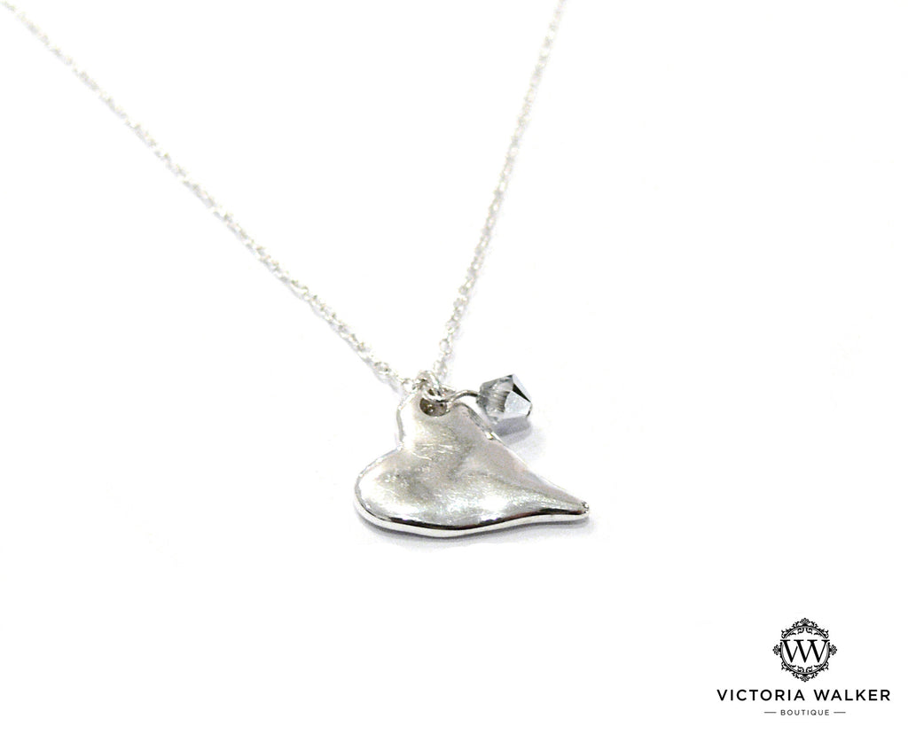 Dimpled Heart Necklace