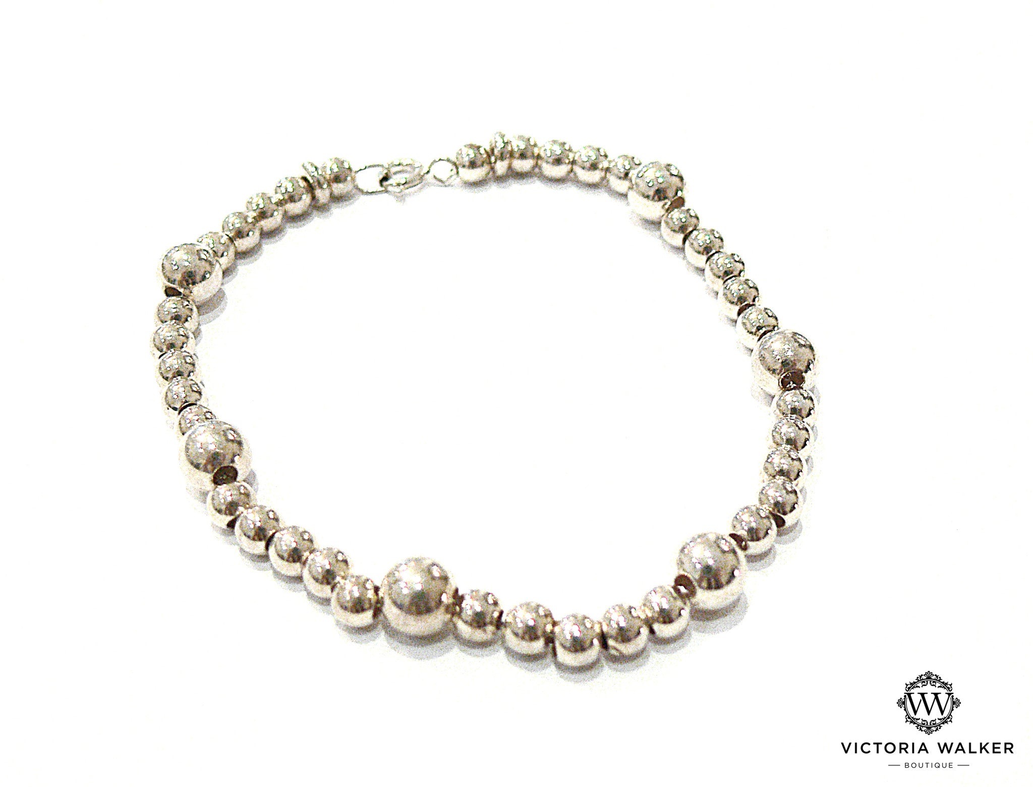 Silver Bead Bracelet