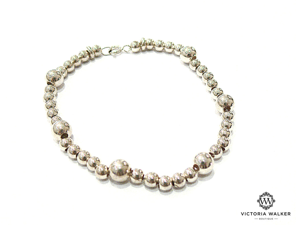 Silver Bead Bracelet