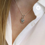 Hoop heart necklace