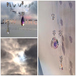 Glass heart window crystal