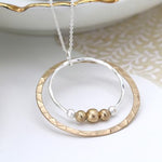 hoops and beads necklace