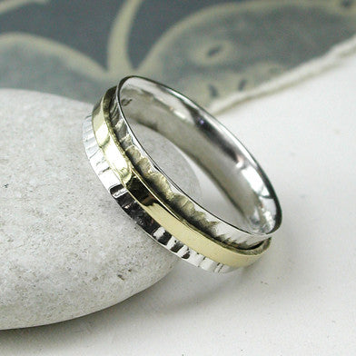 Elegant Silver Spinning Ring
