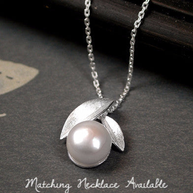 Pearl Leaf Studs