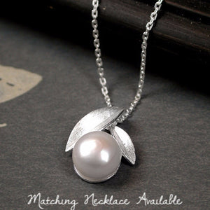 Pearl Leaf Studs