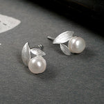 Pearl Leaf Studs