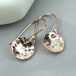 Hammered Disc Earrings