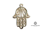 Sterling Silver Hamsa Necklace