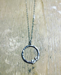 Hoops and hearts pendant